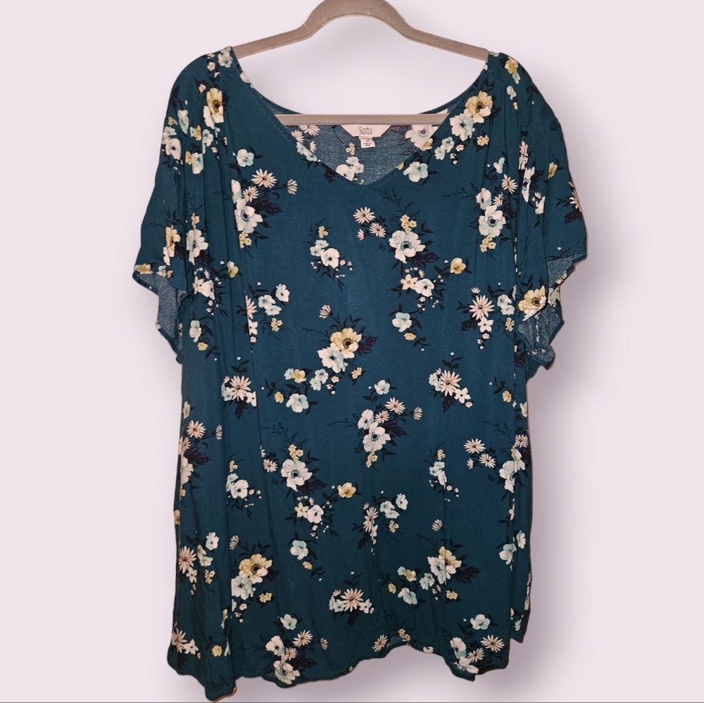 3X Croft & Barrow floral blouse